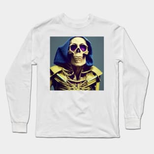 Weird Skeleton as a Top Model Long Sleeve T-Shirt